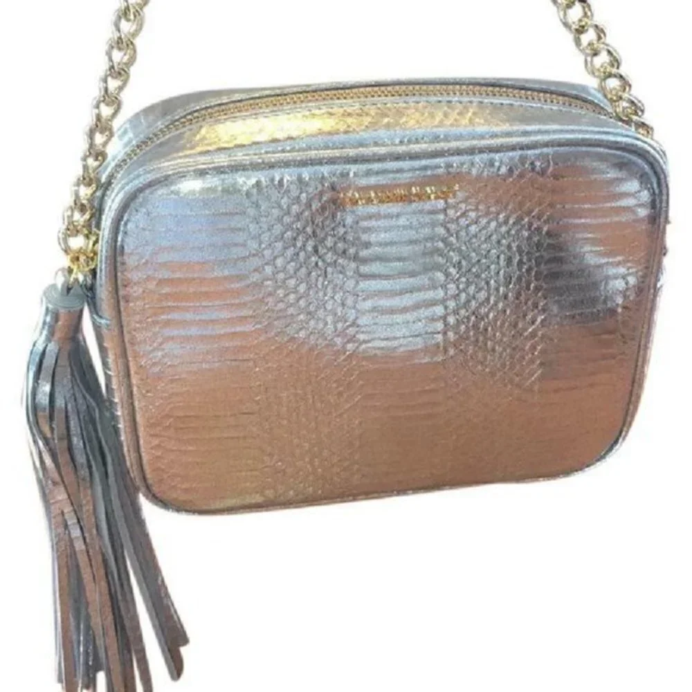 Victorias Secret Crossbody Handbag Clutch Silver